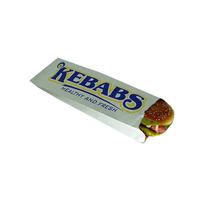 Sac d'emballage personnalisé en papier kraft blanc avec doublure en aluminium pour barbecue, kebab, sandwich, pain et hamburger
