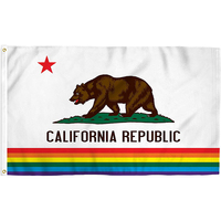 Nouveau Drapeau Arc-en-ciel de la Fierté Gay 3 x 5 pieds, Bannière de Festival LGBT, Panneau Mexicain