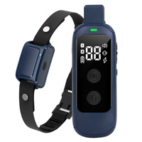 Collier de dressage pour chien à distance, en plastique, étanche IPX7, rechargeable, 3 modes (choc, vibration, bip) pour l'entraînement des chiens