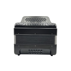 SEASOUND Accordéon professionnel 34 boutons 12 basses 5 registres <span class=keywords><strong>Noir</strong></span> <span class=keywords><strong>mat</strong></span> Grille noire Boutons noirs JB3412D Acordeon Musical OEM - Product Image 1