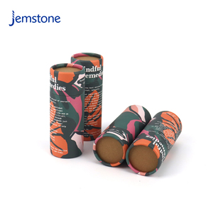 Luxury Eco-Friendly Recycled Cosmetic <b>Bottles</b> Customized Size Gold Foil Embossed Four-Color Custom Logo Cylinder Tube - Product Image 4