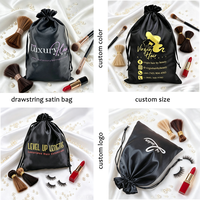 Pochette à bijoux en coton de luxe, sac anti-poussière en toile, pochette cosmétique en velours côtelé avec cordon de serrage, sac en mousseline bio imprimé avec logo personnalisé, pochette cadeau