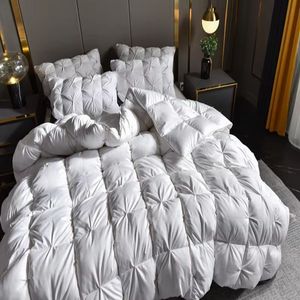 Nouvelle <span class=keywords><strong>couette</strong></span> en duvet 95% duvet 80 fils/cm² Douce <span class=keywords><strong>couette</strong></span> en soie 2-4,5 kg Tricot torsadé Extra épaisse <span class=keywords><strong>et</strong></span> <span class=keywords><strong>chaude</strong></span> Literie pour l'hiver - Product Image 5