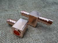 Connecteur de refroidissement liquide en aluminium tourné CNC, raccord rapide anti-fuite pour plaque froide de serveur, solution thermique pour centre de données