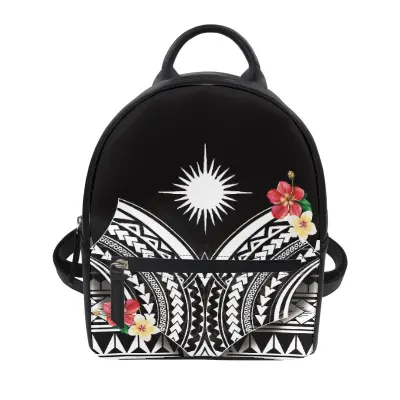 Оптовая продажа, небольшие рюкзаки на заказ с логотипом маршаллового острова и Полинезийским дизайном, рюкзак, полинезийские школьные сумки, детский рюкзак