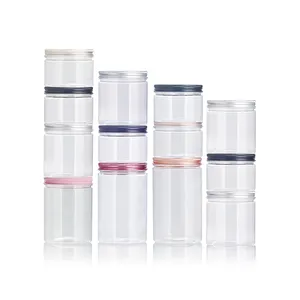Transparent PET Plastic Jar 250ml 350ml 450ml 500ml Empty Bottle for Food Industry Packaging