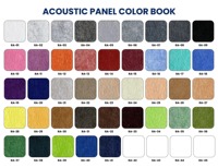 Autocollants acoustiques en feutre rectangulaires écologiques et colorés, décoratifs, en lot multi-pièces, modèle panneaux muraux en feutre