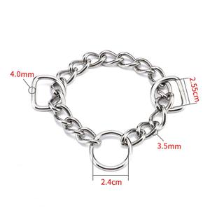 Demi chaîne en métal Martingale starter colliers de chien accessoires 304 acier inoxydable matériel pour animaux de compagnie chaîne de Contraction triangulaire - Product Image 2