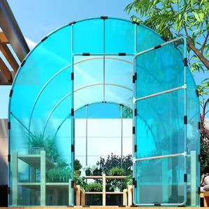 Serre tunnel polytunnel autoportante 3m 4m 5m 6m pour culture de plantes en extérieur, serre de jardin ronde à pignon, abri thermique - Product Image 6