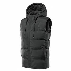 Chaleco acolchado ligero para hombre resistente al agua Golf al aire libre invierno cálido cortavientos chaleco sin mangas chaleco acolchado - Product Image 1