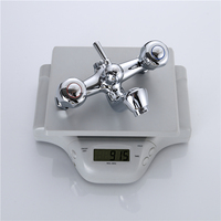 VARTE VF-363K laiton boule corps en zinc poignée en plastique nickel chrome double poignée mitigeur de lavabo et robinet de bain