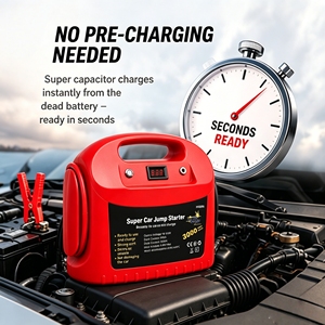 Démarreur sans <span class=keywords><strong>batterie</strong></span> à super condensateur 12V 600 Farad ultra puissant pour voitures essence et diesel - Product Image 5