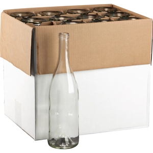 Botellas de Vino Borgoña de 750 ml, Color <span class=keywords><strong>Verde</strong></span> Antiguo Transparente, con Base Redonda, con Corcho - Product Image 5