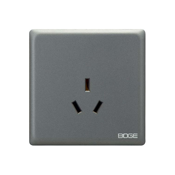 BOYUE Series 3pole 10A Wall Socket Industrial High Quality PC Material Dark Grey