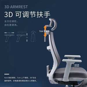 Vente directe d'usine, chaise de bureau avec dossier haut, pivotant à 360 degrés, réglable, en tissu maillé, avec appui-tête - Product Image 5