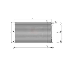 คอนเดนเซอร์รถยนต์ Ac Oem 9l8z19712a สําหรับฟอร์ดมาสด้าเมอร์คิวรี Suv