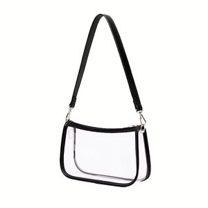 Bolso de Mano Elegante para Mujer, Estilo Clásico, de Nailon, con Rayas Multicolores, para Fiestas y Bodas, para Cosméticos y Teléfono, Venta al Por Mayor - Product Image 1