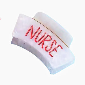 Pinza de Pelo con Diseño Innovador, Pasador de Pelo Acrílico para Enfermeras, Se Coloca en la Parte Posterior de la Cabeza de la Mujer - Product Image 4