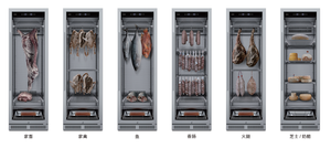 2024 Shineho uso domestico bistecca ager macchina formaggio Salame salsiccia dry age armadietto di invecchiamento a secco frigorifero - Product Image 2