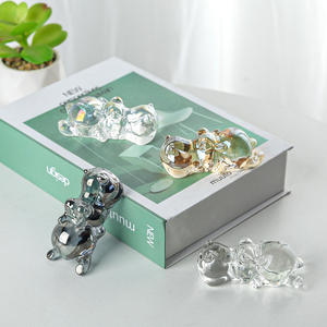 Figurines de hippopotames en cristal écologiques polies en forme de boule, miniatures de collection pour la décoration de table et de maison - Product Image 6