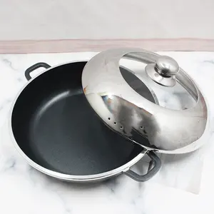 Cazuela de mármol de cocina con tapa, utensilios de cocina de inducción de aluminio, Italia, 10 Uds., juego de utensilios de cocina antiadherentes