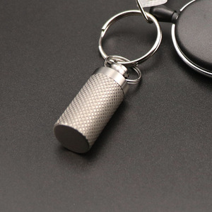 Aluminum Alloy Mini <b>Pill</b> Storage <b>Case</b> With Screw Cap Waterproof Sealed Portable <b>For</b> Elderly Medication Carrying Tube - Product Image 2