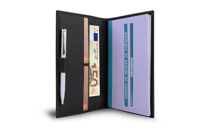 Funda para Chequera de Cuero Sintético Estilo Vintage Unisex, Cierre Abierto, Ecológica, Portátil, Larga, para Viajes, Regalo, Delgada - Product Image 2