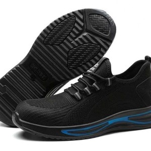 Safety Shoes Flyknit Mesh Steel Toe Anti Impact Anti Puncture Work Shoes Construction Site Lightweight Non Slip Wear Resistant - Product Image 4