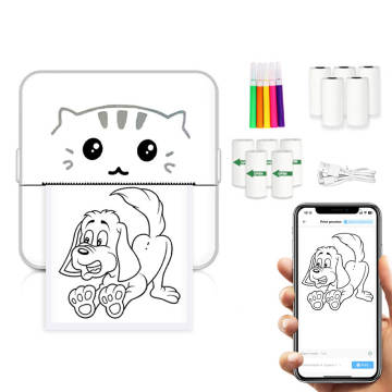 57MM Mini Wireless Portable Pocket Thermal Picture Label Printer Multifunction for Kids Special Gift Memento