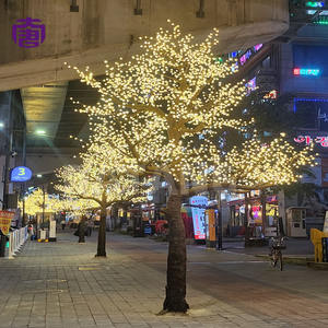 Elegante Árbol de Luz LED de PVC para Exteriores con Diseño de Flor de Cerezo para Parques, Jardines y Calles, Iluminación Nocturna Decorativa en Venta - Product Image 2