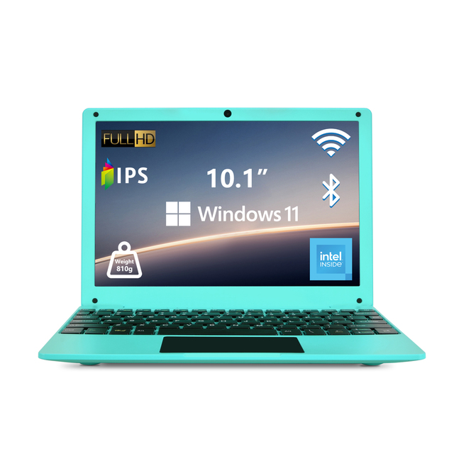 Hot Portable 10.1 Inch Mini Laptop Intel Celeron N4000 Windows11 8GB RAM 128GB SSD New Brand Home Student Computer IPS Panel