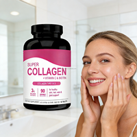 Comprimés de collagène à la vitamine C, capsules de supplément de collagène, poudre de peptides de collagène marin, gommes pour les cheveux, la peau et les ongles