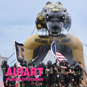 Đội linh vật phim hoạt hình Đường Hầm Inflatable Panther bóng đá đường hầm với logo quảng cáo - Product Image 2