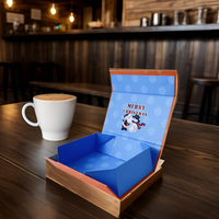 Emballage en carton recyclé avec logo fait main personnalisé Boîtes cadeaux en papier pliable noir à fermeture magnétique pour chaussures vêtements