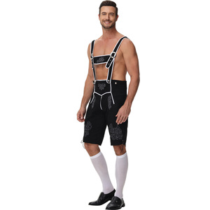 Nuevo Conjunto de Camisa de Manga Larga a Cuadros con Relieve de Poliéster, Disfraz <span class=keywords><strong>COS</strong></span>, Uniformes para Restaurante y Bar de Oktoberfest, Pantalones Casuales para Hombre - Product Image 5