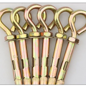 Boulon <span class=keywords><strong>d</strong></span>'expansion à œil en acier inoxydable électrogalvanisé de grade 12.9, serré à la main, avec <span class=keywords><strong>ancrage</strong></span> à manchon à œil fermé - Product Image 1