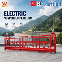 Plateforme suspendue série ZLP 630KG 800KG en acier peint par pulvérisation pour projets de décoration murale extérieure