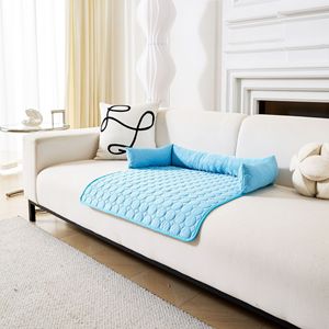 Ice Silk <b>Pet</b> Mat Rectangle Cooling Dog Bed <b>Sofa</b> Car Mat Polyester Fiber Hand Wash - Product Image 1