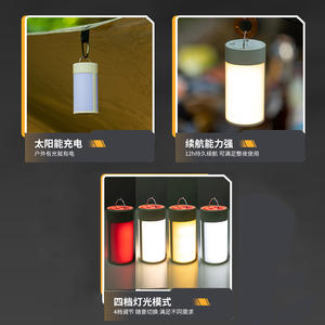 Luz LED portátil para acampar al aire libre con batería de larga duración para uso de emergencia e iluminación ambiental - Product Image 3