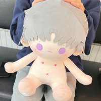Peluche en polyester de 40 cm, personnage de dessin animé, jouet en peluche, cadeau DIY pour enfants, rembourrage en coton PP
