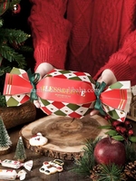 Boîtes cadeaux de Noël rigides personnalisées faites à la main, emballages en forme de bonbons, cadeaux souvenirs vides, petits cadeaux, laminage mat