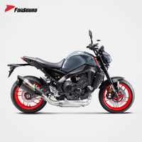 Sistema de Escape para Motocicleta Forsound, Precio de Fábrica al por Mayor, Tubo de Estilo Dinámico de Pista de Carreras, Sistema Slip-on de Carbono para MT-09 MT09