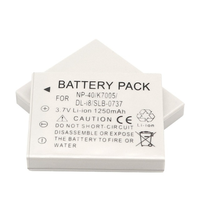 Wholesale Rechargeable Camera Battery for Fuji Digital Camera FNP40 K7005 SLB-0737 Li-ion 3.7V Rechargeable Battery NP-40