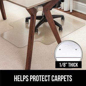 Tapis de chaise de bureau moderne, lavable, réversible, antimicrobien, sans bosses, pour chaises à roulettes, glisse facile, robuste, à picots, transparent, pour la maison - Product Image 2