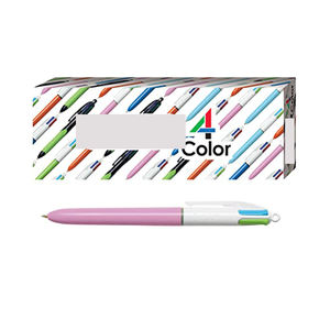 <b>4</b> <b>Color</b> Retractable Plastic Ballpoint <b>Pen</b> Custom Office School Writing <b>4</b>-in-1 Multicolor Ballpoint <b>Pen</b> - Product Image 1
