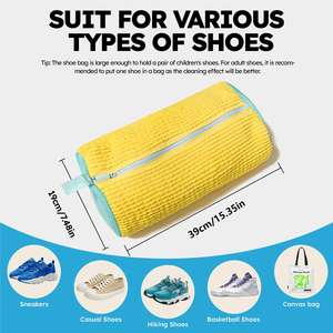 <span class=keywords><strong>Bolsa</strong></span> de Lavado <span class=keywords><strong>para</strong></span> Zapatos de <span class=keywords><strong>Tenis</strong></span> y Deportivos Reutilizable Personalizada de Fábrica OEM, Red de Lavandería con Fibras Suaves <span class=keywords><strong>para</strong></span> <span class=keywords><strong>Lavadora</strong></span> - Product Image 2