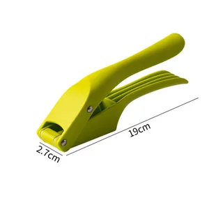 Multifunctional Plastic Garlic Press and Peeler 2 in 1 Manual Kitchen <b>Tool</b> with Wide Handle and Double Slot Chopper Mincer - Product Image 6