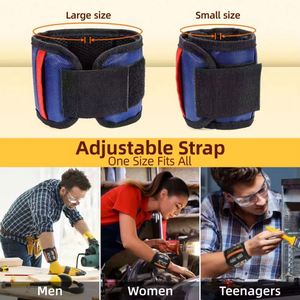 Échantillon gratuit : Aimants de rangement, bracelet magnétique porte-outils pour fixer les vis et les clous - Product Image 6