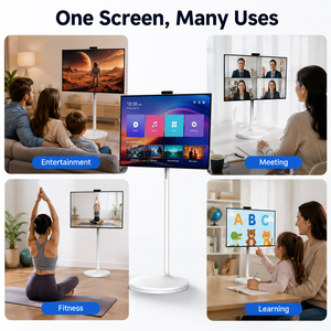 Écran intelligent mobile d'intérieur de 32 pouces, téléviseur intelligent tactile 1080P avec rotation et batterie pour le divertissement et le <span class=keywords><strong>yoga</strong></span> - Product Image 6