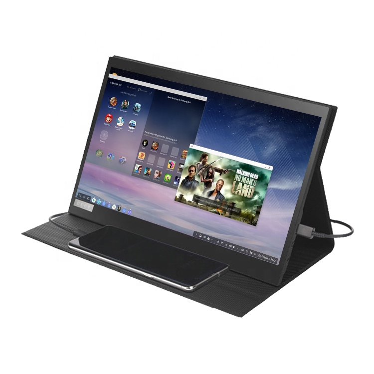 Высококачественный емкостный сенсорный экран 13,3 дюйма 1080P, портативный двойной монитор, Встроенные динамики, OEM для переключателя ноутбука Samsung DEX